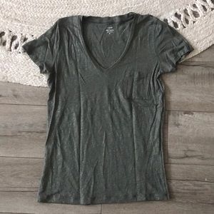 J.Crew linen v-neck tee in linen